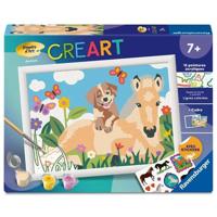 Ravensburger - CreArt Kids 18x24cm - Schilderen op nummer - Paard & Hond - Schilderen op nummer set - Leeftijd 7+ - 12023228 - thumbnail
