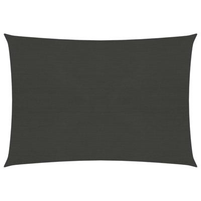 VidaXL Zonnezeil 160 g/m² 6x7 m hdpe antracietkleurig