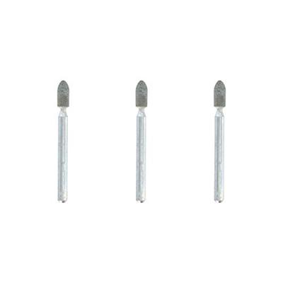 DREMEL set van 3 slijpstenen met siliciumcarbide ø3,2mm ronde puntkegel