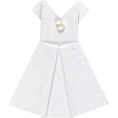 Creativ Company Stickers, jurk, afm 35x31 mm, wit, 6 stuk/ 1 doos