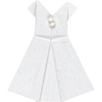 Creativ Company Stickers, jurk, afm 35x31 mm, wit, 6 stuk/ 1 doos - thumbnail