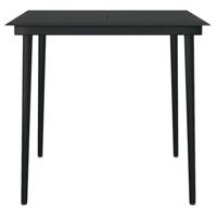 3-delige Tuinset met kussens poly rattan glas zwart - thumbnail