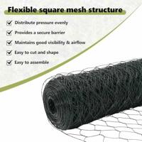 VidaXL Hexagon hek groen 0,8 x 100 m pvc - thumbnail