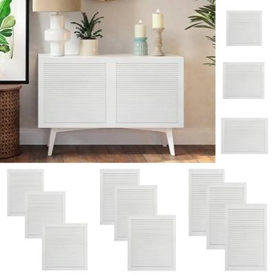 VidaXL Kastdeur met lamellen 69x49,4 cm massief grenenhout wit VidaXL Kastdeur met lamellen 69x49,4 cm massief grenenhout wit