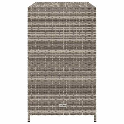 Tuinkast 83x45x76 cm poly rattan grijs