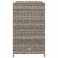 Tuinkast 83x45x76 cm poly rattan grijs - thumbnail