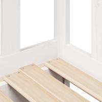 Slaapbank met onderschuifbed/lades zonder matras 80x200 cm wit - thumbnail