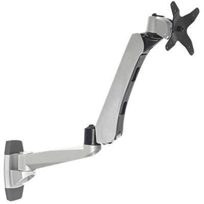 SpeaKa Professional SP-1624868 SuperFlex Monitor-wandbeugel 1-voudig 25,4 cm (10) - 76,2 cm (30) Zilver-zwart In hoog