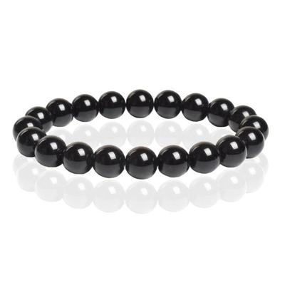 Memphis Natuursteen Armband 10mm - Black Agate Memphis Natuursteen Armband 10mm - Black Agate