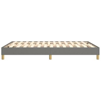 Boxspringframe stof donkergrijs 140x190 cm