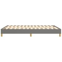 Boxspringframe stof donkergrijs 140x190 cm - thumbnail