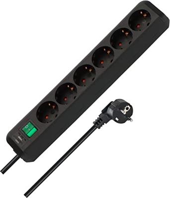 Brennenstuhl 1159500015 Eco-line 6-voudige Stekkerdoos (verdeeldoos Met Schakelaar En 1,50 M Kabel)