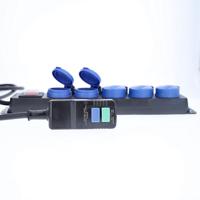 AS Schwabe 38604 Stroom Verlengkabel Zwart, Blauw 4.50 m H07RN-F 3G 1,5 mm² Met aardlekschakelaar - thumbnail