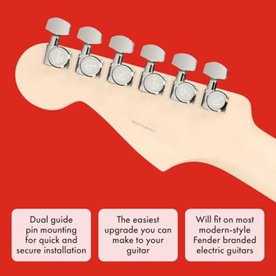 Fender locking stemmechanieken chroom (set van 6)