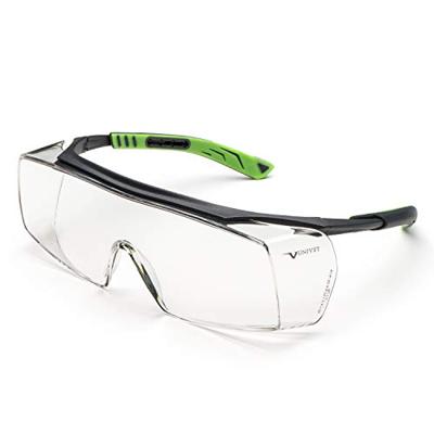 Univet 5X7 5X7-03-11 Overzetbril Met anti-condens coating, Incl. UV-bescherming Grijs, Donkergroen EN 166 DIN 166