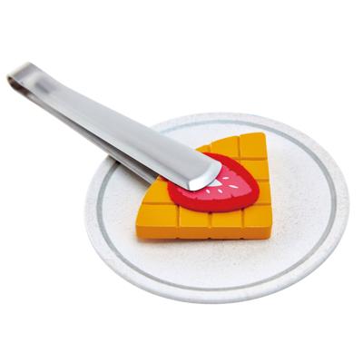 Hape Wafelijzer van hout, wit met accessoires
