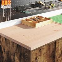 VidaXL Garagekast 60x51x85 cm massief grenenhout gerookt eiken - thumbnail