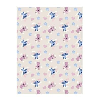 Stitch fleece plaid beige 110 x 150 cm - polyester Stitch fleece plaid beige 110 x 150 cm - polyester