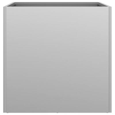 VidaXL Plantenbak 42x40x39 cm gegalvaniseerd staal zilverkleurig