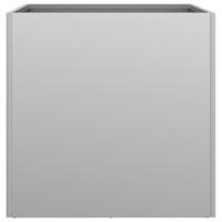 VidaXL Plantenbak 49x47x46 cm gegalvaniseerd staal zilverkleurig - thumbnail