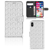 Apple iPhone Xs Max | Telefoon Hoesje | Stripes Dots | Portemonnee hoesje - thumbnail