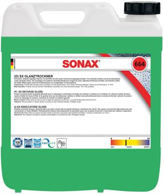 SONAX reinigingsadditief "glanztrockner sx" gloss dryer 10l