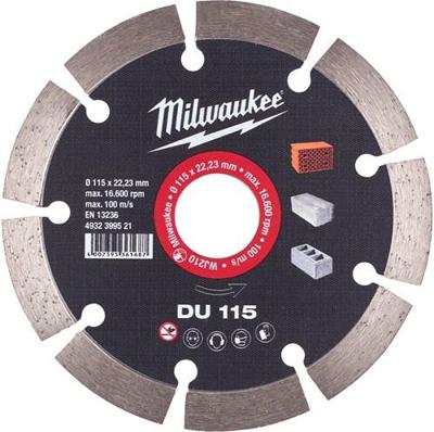 Milwaukee Diamantdoorslijpschijven DU DU 115 mm 1 st - 4932399521