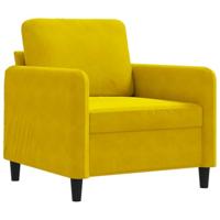 Fauteuil 60 cm fluweel geel - thumbnail