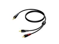 Procab CLA711 Classic 1x mini-jack - 2x RCA verloopkabel 20m - thumbnail