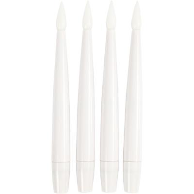 Creativ Company Led kerstboomlampjes, h: 15,5 cm, d 14 mm, 4 stuk/ 1 doos Creativ Company Led kerstboomlampjes, h: 15,5 cm, d 14 mm, 4 stuk/ 1 doos
