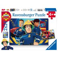 Ravensburger Brandweerman Sam puzzels Sam helpt je uit de brand - 2 x 24 stukjes - thumbnail