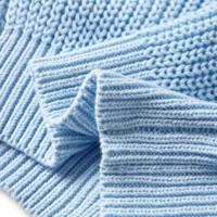 Kindervest gebreid 116 blauw - thumbnail