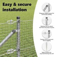 VidaXL Afrasteringspaal zilver 25 x 0,6 m (25 x 25 mm gaas) staal - thumbnail