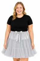 Big size petticoat grijs XXXL - thumbnail