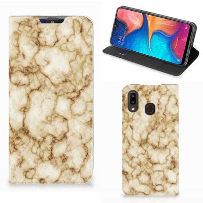 Samsung Galaxy A30 | Standcase | Marmer Goud