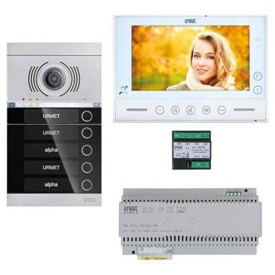 Grothe V-2V-VMO-ASU1-03WE Complete set voor Video-deurintercom 2-draads, WiFi Zwart