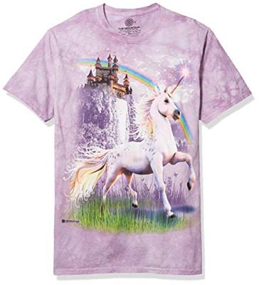T-Shirt Mountain Artwear Unicorn Castle L