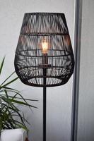 Lucide NERIDA - Vloerlamp Binnen/Buiten - Ø 35 cm - 1xE27 - IP44 - Zwart - thumbnail