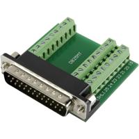 TRU COMPONENTS DSUB25M-27TB-3 1229325 D-sub stekker 90 ° Aantal polen: 25 Schroeven 1 stuk(s) - thumbnail