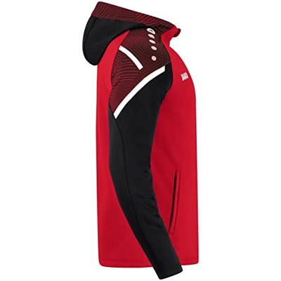 JAKO 6822 Jas Met Kap Performance - Rood/Zwart - 3XL