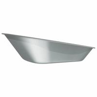 VidaXL Vervanging voor kruiwagenlade zilver 90 x 63 x 28 cm staal - thumbnail