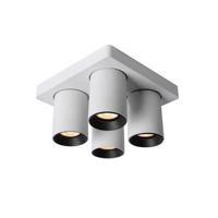 Lucide NIGEL - Plafondspot - LED Dim to warm - GU10 - 4x5W 2200K/3000K - Wit - thumbnail