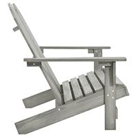 VidaXL Tuinstoel 2-zits adirondack massief vurenhout grijs - thumbnail