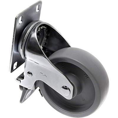 TOOLCRAFT TO-5137938 Zwenkwiel 100 mm met parkeerrem en schroefplaat Draagvermogen (max.): 125 kg TOOLCRAFT TO-5137938 Zwenkwiel 100 mm met parkeerrem en schroefplaat Draagvermogen (max.): 125 kg