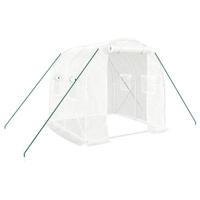 VidaXL Tuinkas met stalen frame 4 m² 2x2x2 m - thumbnail