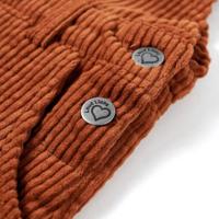 Kindertuinjurk 116 ribfluweel cognackleurig - thumbnail