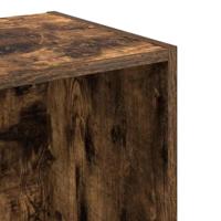 Boekenkast 40x30x152 cm bewerkt hout gerookt eikenkleurig - thumbnail