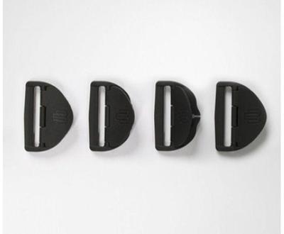 Bauerfeind Snelsluitingen voor de SecuTec Genu - Universeel - Zwart - Set van 4 stuks