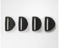 Bauerfeind Snelsluitingen voor de SecuTec Genu - Universeel - Zwart - Set van 4 stuks - thumbnail