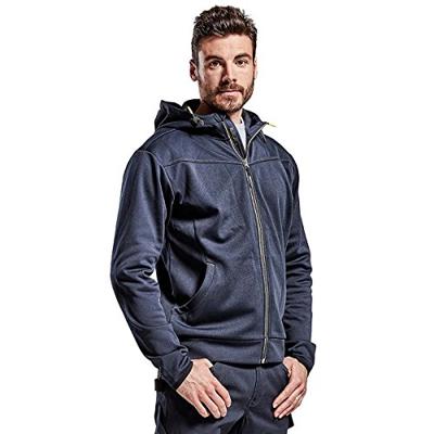 Blåkläder Hoodie met rits 33632526 | Zwart/Rood | Maat XXL - 7330509564721